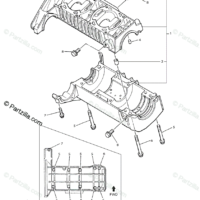 Yamaha Crankcase Assembly for model VK540 - 8KX-15109-09 - Image 3